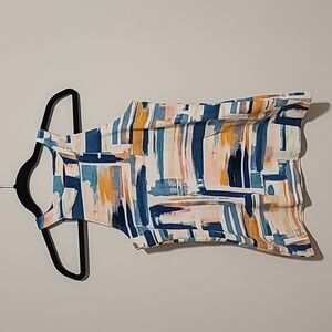 Brushstroke Anthropologie Halter Top